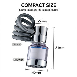 Anti-splash Faucet Extender Pull-out Kitchen Faucet Filter 50cm Stretch 360° Rotatable Tap Filter