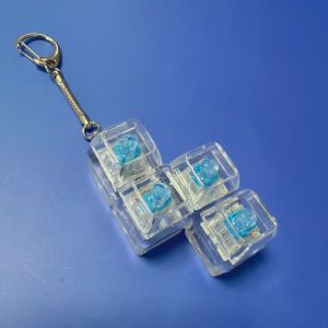 MODERNLUX 4/5 Keys Finger Keyboard Button Keycap Stress Relief Decompression Keychain Relaxing Gadget Fidget Keychain Adult