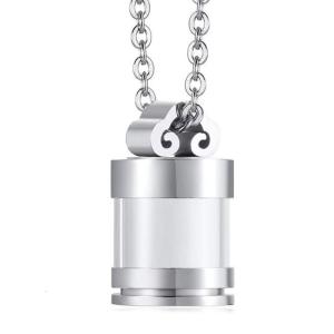 เครื่องประดับสำหรับขี้เถ้าคอเผาขี้เถ้าสร้อยคอเตือนความทรงจำสำหรับผู้หญิงและผู้ชายทรงผมดูหรูหราสร้อยล็อคเก็ต