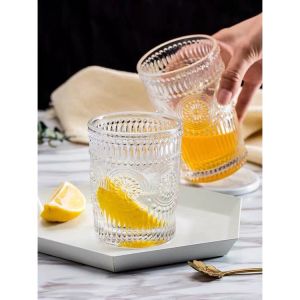 Cốc thủy tinh viền vàng Sun Decor 11 họa tiết độc đáo sang trọng