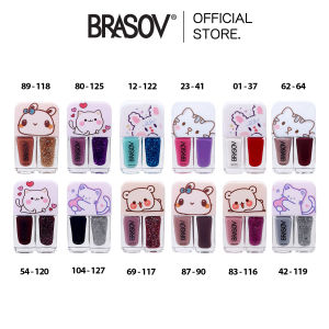BRASOV Kutek / Cat Kuku Nail Polish 2 In 1 12 Pcs Kutex BPOM XX-XT-NAIL-POLISH Varian Warna