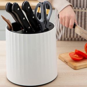 Kệ Cắm Dao Thớt Tích Hợp Giá Đựng Đũa Muỗng Nhà Bếp - Ống Đũa Nhà Bếp Đa Năng