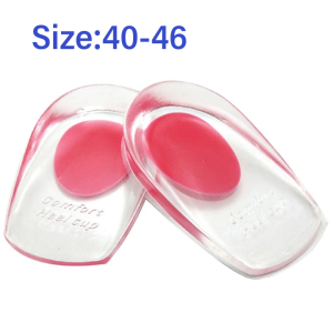 CCW 1 Pair Silicone Gel Heel Cups Shoe Inserts Pads Cushion Protectors Relieve Foot Pain for Spur Support Shoe Pad Feet Care Inserts