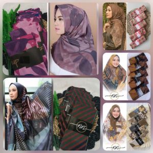 PROMO PAKET USAHA HIJAB MOTIF DENAY HIJAB MOTIF SEGIEMPAT TERBARU