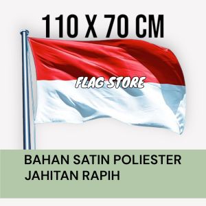 BENDERA MERAH PUTIH UKURAN 110 X 70 CENTIMETER BENDERA NEGARA INDONESIA TERMURAH DAN TERBAGUS
