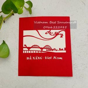 Thiệp nổi 3D hình ảnh Việt Nam - Thiệp 3D cắt giấy Thiệp 3D Pop Up Lưu Niệm 3D Pop Up Cards