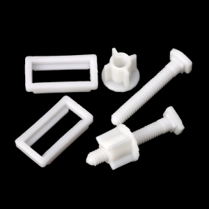 1 Pair Toilet Lid Screws Toilet Seat Plastic Screws Universal Rubber Expansion Seat Cover Screws for Toilet Parts