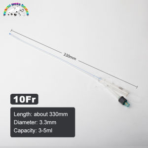 Two Way Foley Dog Catheters 2 Way Foley Silicone Canine Urinary Catheter with Balloon Veterinary Supplies