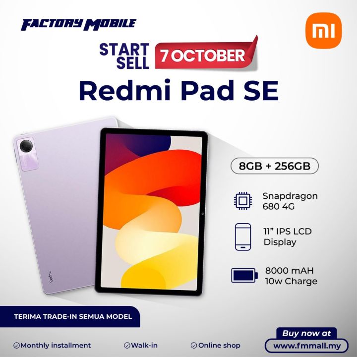 REDMI PAD SE (8GB RAM + 256GB ROM) | Lazada