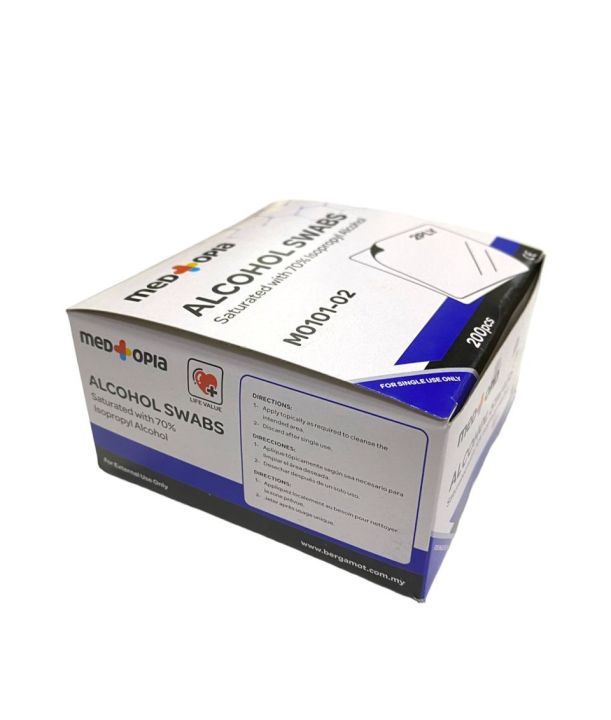 Medtopia 2ply Alcohol Swabs 200sbox Lazada 8116