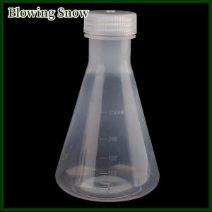 Blowing ขวดพลาสติก Erlenmeyer ขนาด50มล. ถึง1000มล. ขวดทรงกรวยพร้อมฝาเกลียวสำหรับการทดลองในห้องปฏิบัติการ