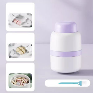 Multipurpose Medicine Cutter Box Pill Cutter Grinder Crusher Pill Storage 碎药器