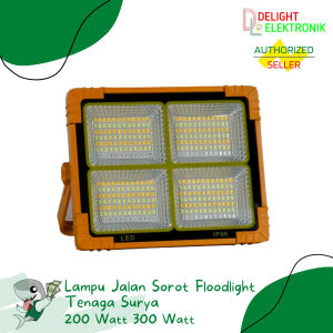 Lampu Sorot Floodlight LED Solar Cell 200 300W Watt Waterproof IP66