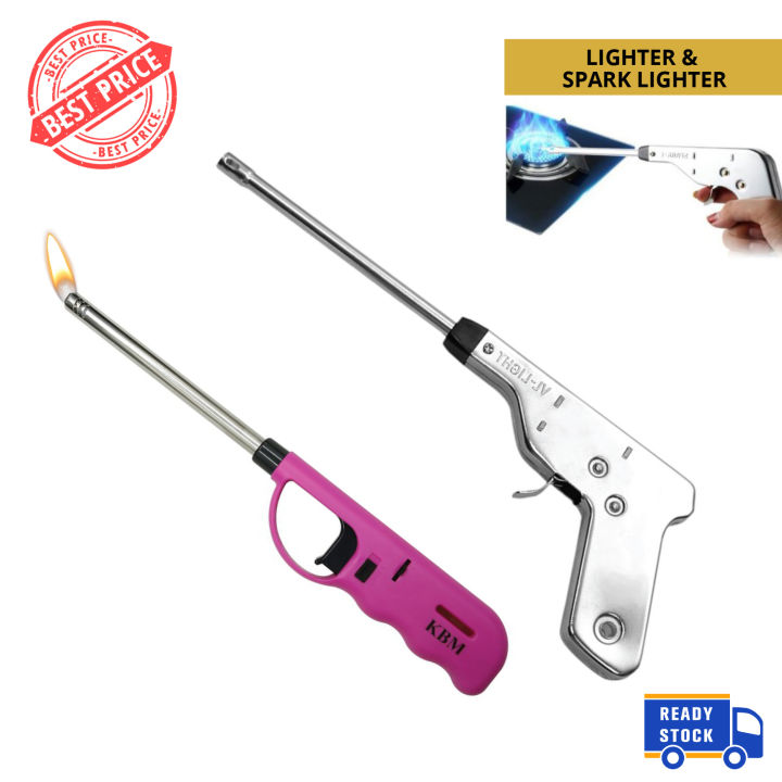 🔥𝗥𝗘𝗔𝗗𝗬 𝗦𝗧𝗢𝗖𝗞🔥Refillable Kitchen Gas Lighter Long Nozzle Lighter with