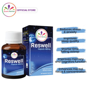 Reswell Capsule - Relieve Stress & Improve Sleep Quality - KSM-66™ Organic Ashwagandha Extract & Lemon Balm Extract