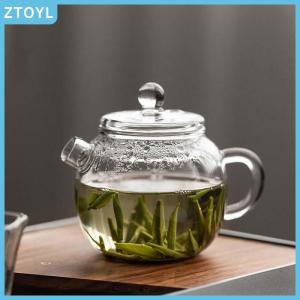 ZTOYL  150ml 5oz Mini Clear Glass Teapot High Borosilicate For Hot Beverages Teapot For One Person Use Kung Fu Tea For Home Office Cafe