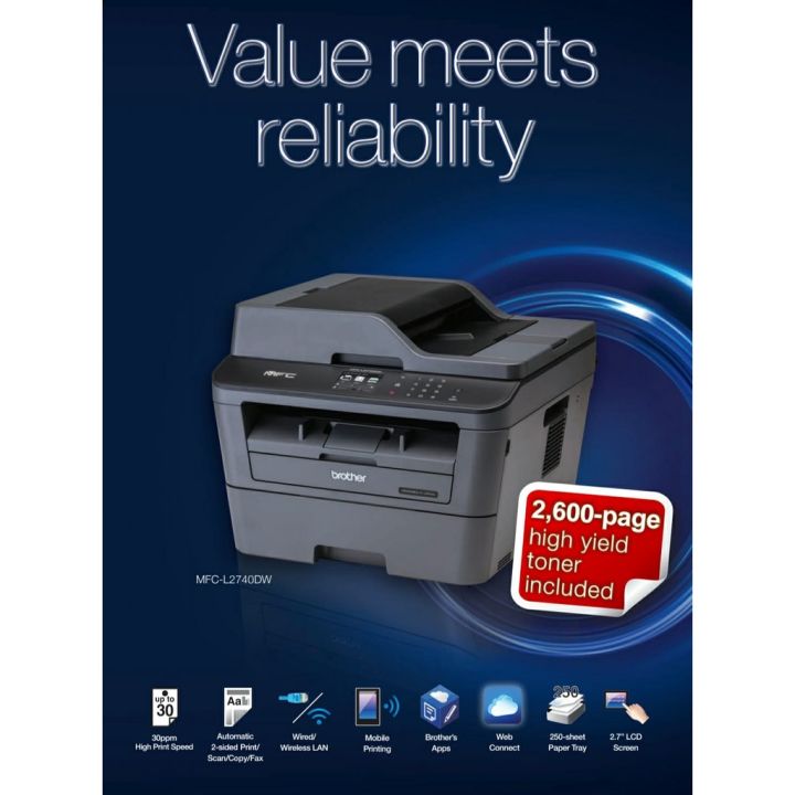 COD Printer Brother Laserjet DCP-L2540DW ( Print,Scan,Copy ) | Lazada ...