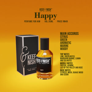 PERFUME PARFUM EDP MINYAK WANGI KEEF & NISH HAPPY
