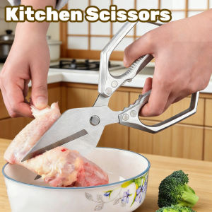 Kitchen Scissors Stainless Steel Heavy Duty Sharp Multipurpose Food Prep Herb Cutter Home Use