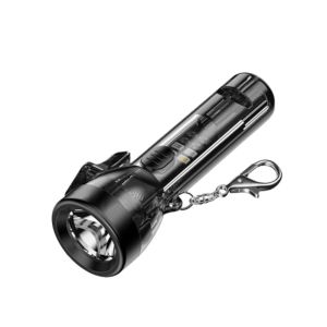YINGXING USB Rechargeable Mini Keychain Flashlight Portable 80 Lumen Small Flashlight Super Bright with 6 Modes Pocket LED Flashlight Detect