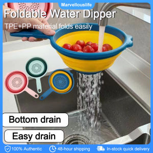 Foldable Water Scoop Space Saving Water Dipper Collapsible Water Ladle Kitchen Accessories