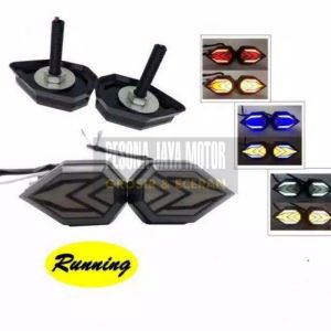 Sen Tempel Lampu Sein Tempel Led Running Segi Lima Universal R15Cbr150rGsxR25Ninja150Ninja 250