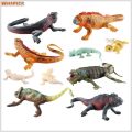 Reptile Statue Model Simulated Cute Lizard Chameleon Bearded Dragon Solid Model Decoration PVC Reptile Amphibian Figurine Ornament Educational Toy. 