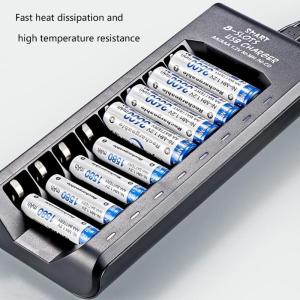 Efficiency 8Slot for Double/Triple A Batteries USB Power Supply with Double Color Charging Status Lights