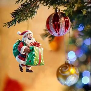 Decorations Pursuing Family Warmth Jewelry Christmas 8cm Hanging Jewelry 2d Interior Fun Office