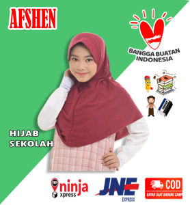 KERUDUNG SEKOLAH TERMURAH/MOTIF ASRI PITA SAMPING