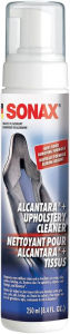 SONAX Upholstery & Alcantara Cleaner Foam Interior Cleaner for Synthetic Suede Fabric Seats Carpet Door Panels Headliners & Trim Removes Dirt Oils Stains & Grime Build-Up 8.45 oz 250 ml