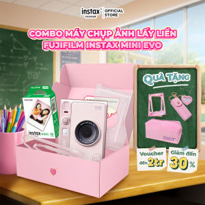 Máy Ảnh Chụp Lấy Liền Fujifilm instax Mini Evo Gentle Rose - Hàng Chính Hãng - Bảo Hành 1 Năm