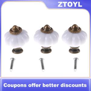 【ZTOYL】 Tay Nắm Cửa màu trắng phong cách cổ điển tay nắm kéo tủ bếp ngăn kéo tủ