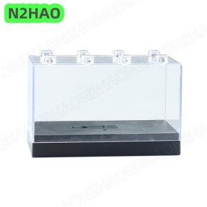 ซื้อ 1 ชิ้นลด 10 บาท กล่องเก็บของแบบวางซ้อนกันได้กันฝุ่นใส1ชิ้นกล่องโชว์รถยนต์โมเดลรถทำจากโลหะผสมสำหรับเด็ก