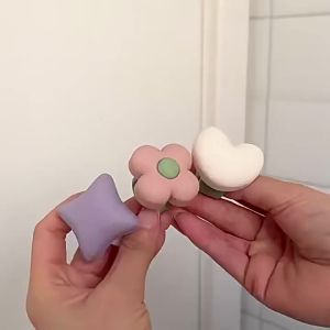 Tay Nắm Cửa tác động Pad chặn cửa Silicone hoat hình yên tĩnh tiện dụng đấm miễn phí chống sốc tay nắm cửa Bumper Pad cho trang trí phòng ngủ