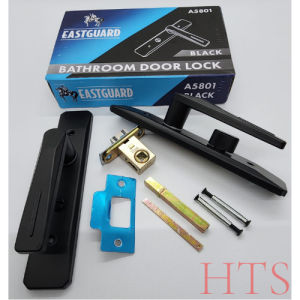 Handel Set Kunci Kamar Mandi Hitam - Gagang Pintu Toilet - Kunci Pintu Toilet Murah - Kunci Wc Murah