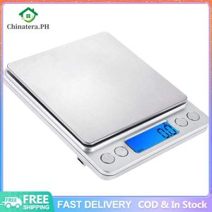 [Fast Delivery] 2kg/3kg/500g Multifunction Kitchen Scale 0.1/0.01g Coffee Scale Precision Food Meat Scale Accurate Weighting Jewelry Lab Carat Powder Scale LCD Display for Jewelry/Baking