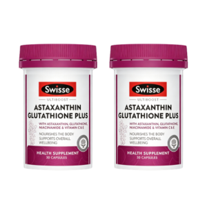 [ New Arrival ]Swisse Ultiboost Astaxanthin Glutathione Plus 30 Caps Four-piece pack
