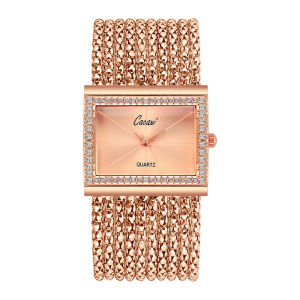CA Top selling Womens Fashion Fashion Watch Square rhinestone watch