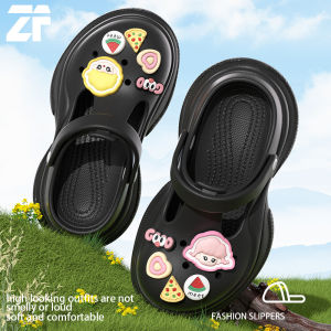 [Free Shipping] New Cartoon-Style Clogs For Women Fashionable Summer Beach Sandals Versatile Thick-Soled Slippers