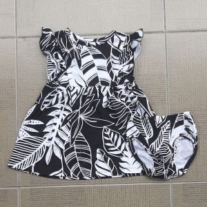 DD Dress Bunga Bando Anak Bayi Cewek Perempuan 3-24 bulan ACS