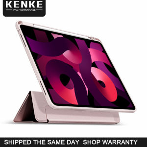 KENKE iPad Case Anti-bending HD Transparent DIY Detachable Magnetic Case with Pencil Case Build-In For iPad 2022 Air5 Rebound Hybrid Case For iPad Air 5 2022 Magnetic Separation Case Smart Case Shockproof Tablet Cover Protective Free Klein Rabbit Stickers