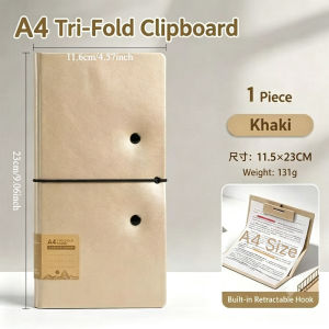 A4 Foldable Clipboard Folding Board File Folder Document Organizer