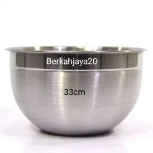 Mixing bowl supra Stainless steel diameter 33cm 12 Liter/ Tempat Pengaduk Adonan Kue/ Mixer