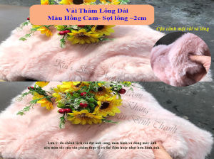 |TẤM 50cm x 50cm| NHIỀU MÀU-VẢI LÔNG DÀI LÔNG HỒ LY | THẢM LÔNG DÀI Sang Trọng Chụp Ảnh Sản Phẩm Lót Bàn Trang Điểm Tủ Kệ Decor- KIN SHOP HANDMADE