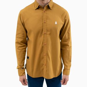 KWITAN Kemeja Kerah Basic ALMOND BROWN