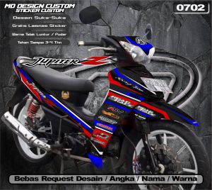 0702 Sticker Decal Jupiter Z Lama Full Body Bebas Request Terbaru Bisa COD- Sticker Variasi Jupiter Z Terbaru