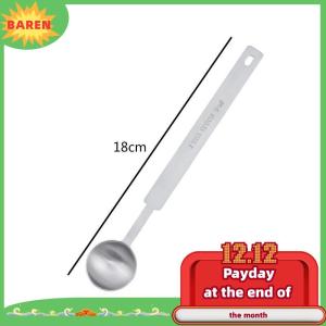 BAREN 1 4 cái muỗng cà phê dài xử lý 304 thép không gỉ muỗng canh Stackable bếp đo lường muỗng phù hợp với cà phê container