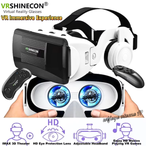 COD Shinecon Kacamata Virtual Reality VR Box 3d IMAX Giant Screen Glasses with Headset - SC-G06EB