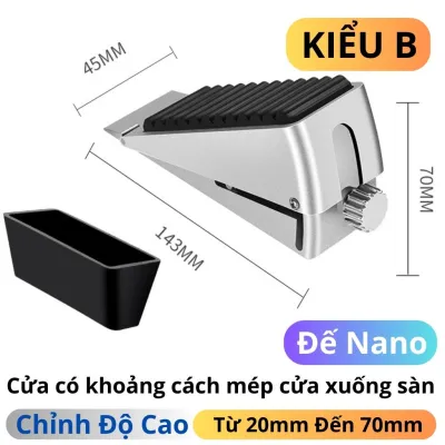 Miếng Chắn Cửa Door Stopper Chống Va Đập Không Cần Khoan Chặn Khe Cửa Đa Năng Thông Minh